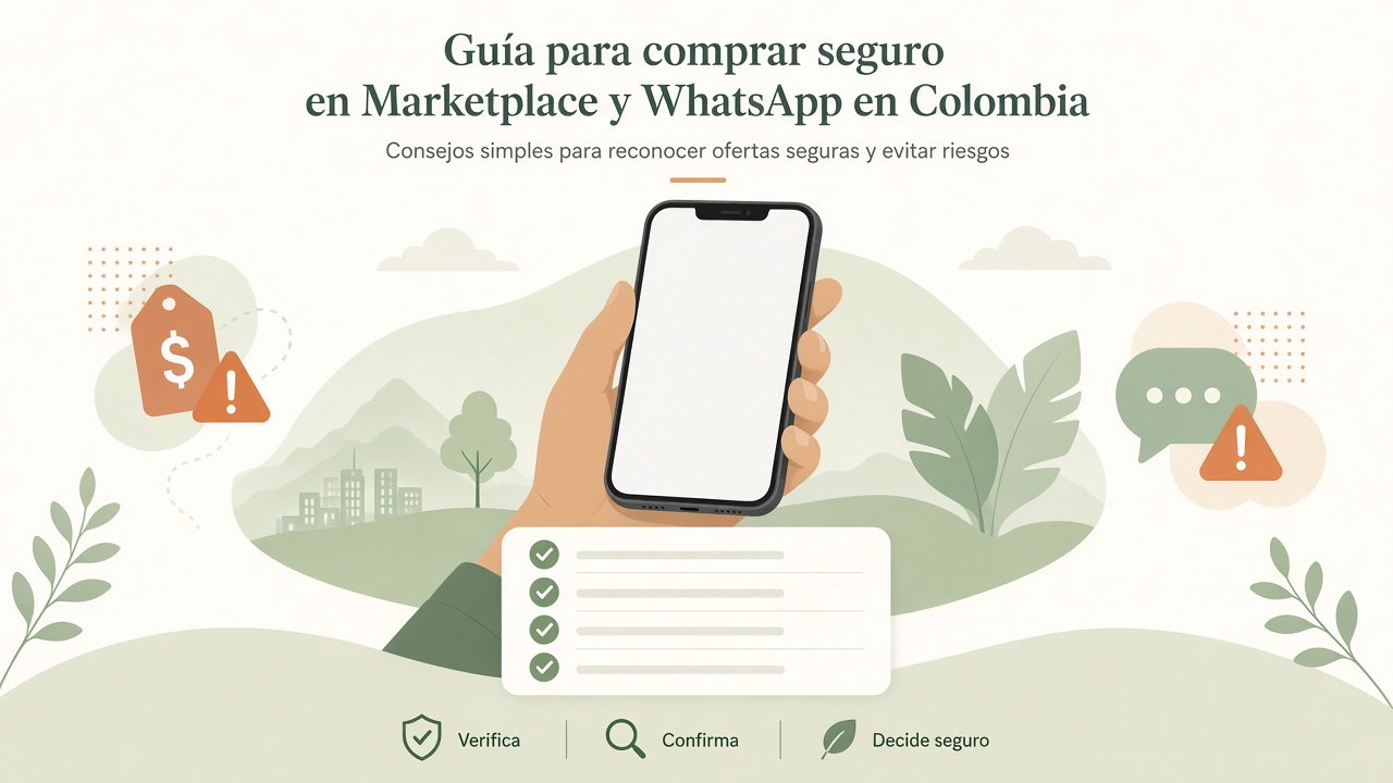 Guía para comprar iPhone usado con seguridad en Marketplace y WhatsApp en Colombia